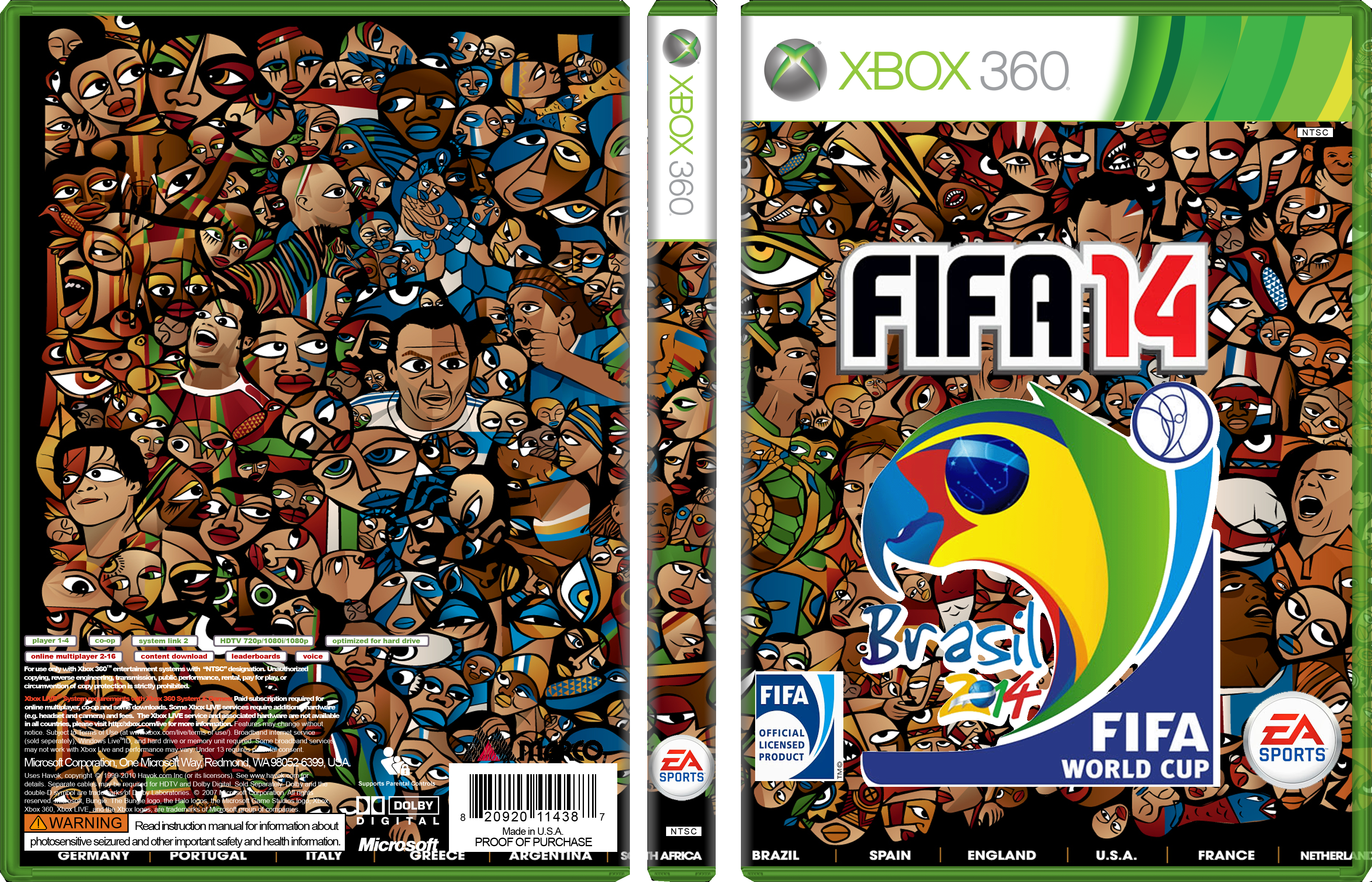 2014 Brazil Fifa World Cup box cover