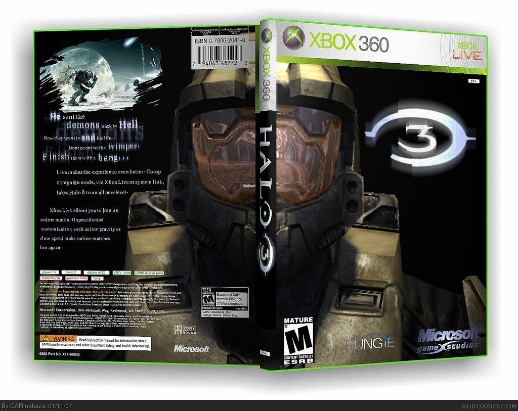 Halo 3 box cover