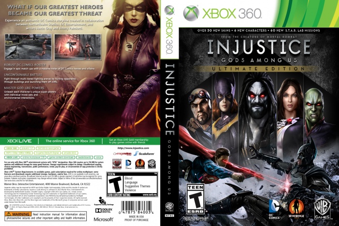Injustice: Gods Among Us - Ultimate Edition box art cover