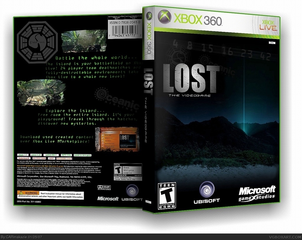 LOST: The Videogame box cover