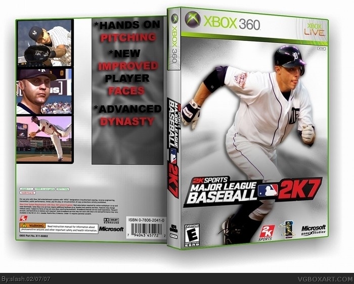MLB 2K7 box art cover