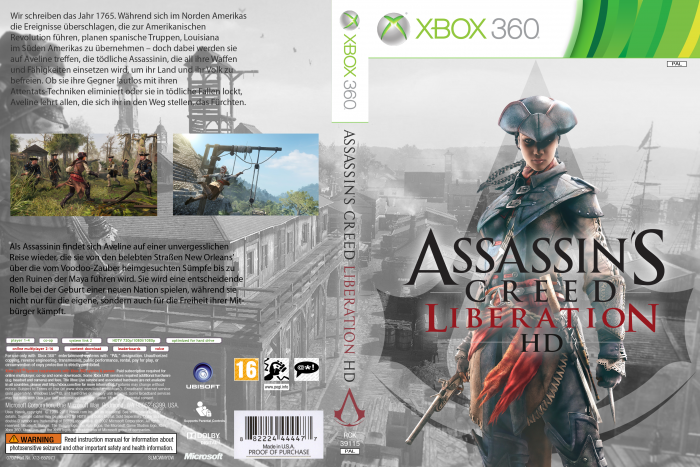 Assassins Creed Liberation HD box art cover