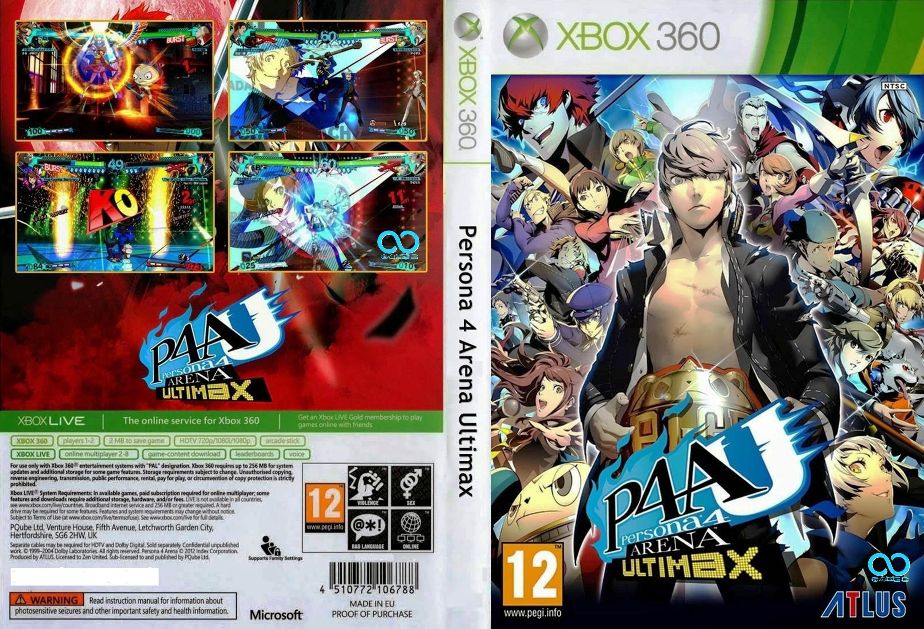 Persona 4 Arena: Ultimax box cover