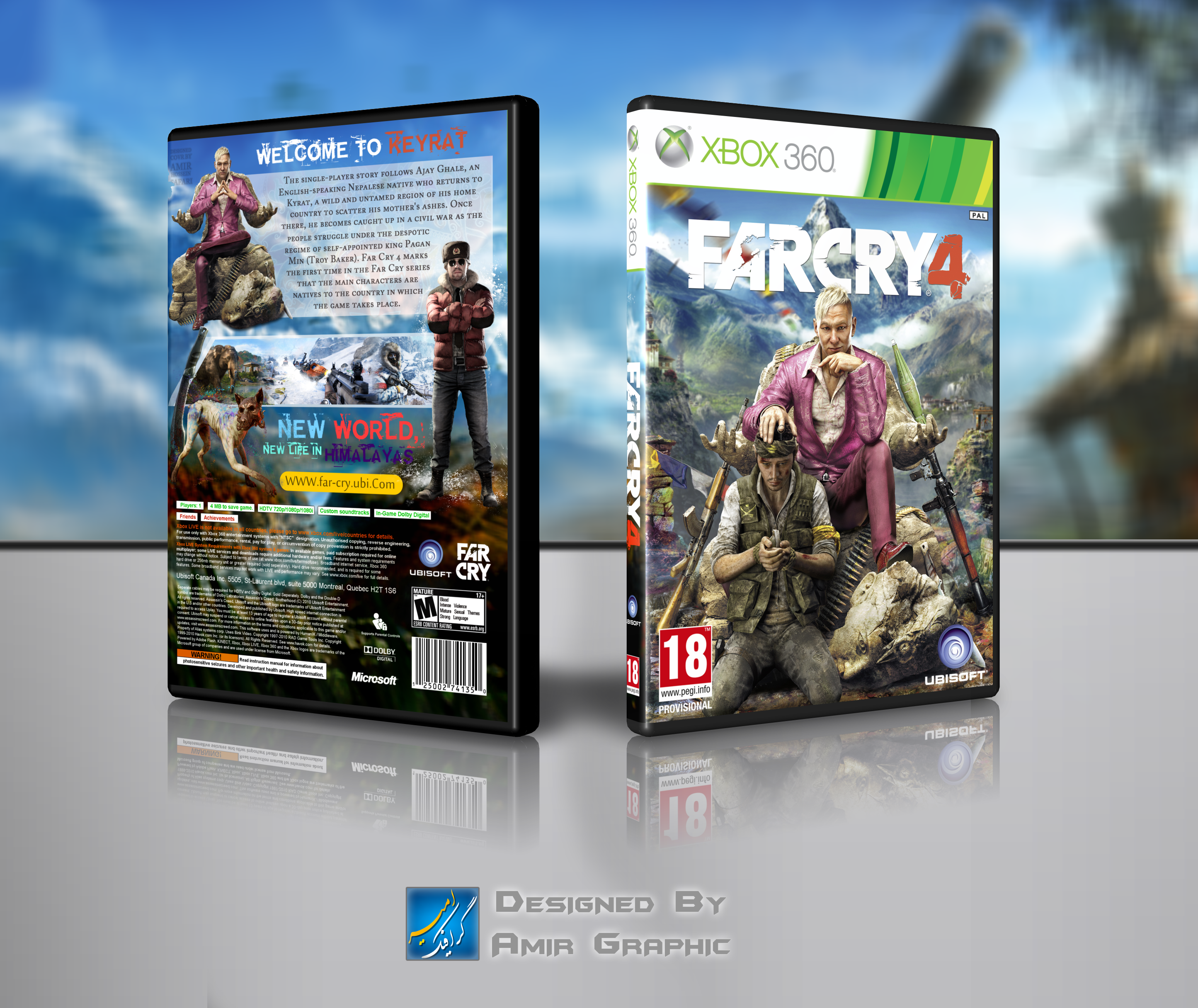Far Cry 4 XBOX 360 COVER box cover