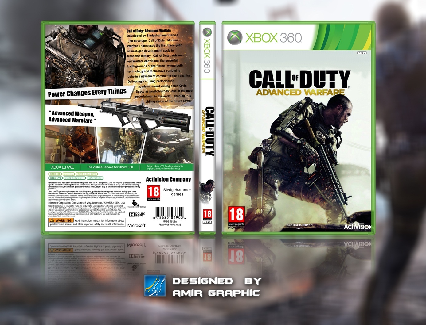 Call of Duty : Advanced Warfare XBOX360 Cover box cover