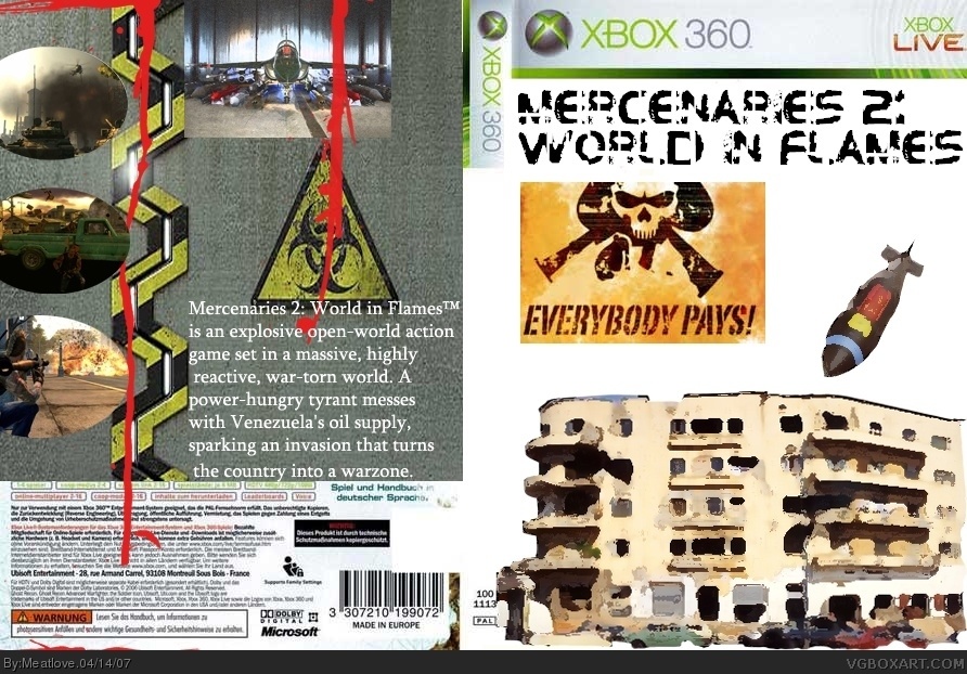 Mercenaries 2: World in Flames box cover