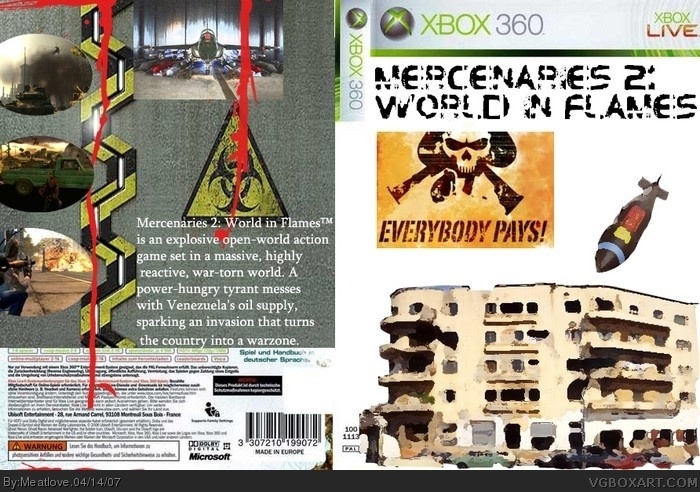 Mercenaries 2: World in Flames box art cover