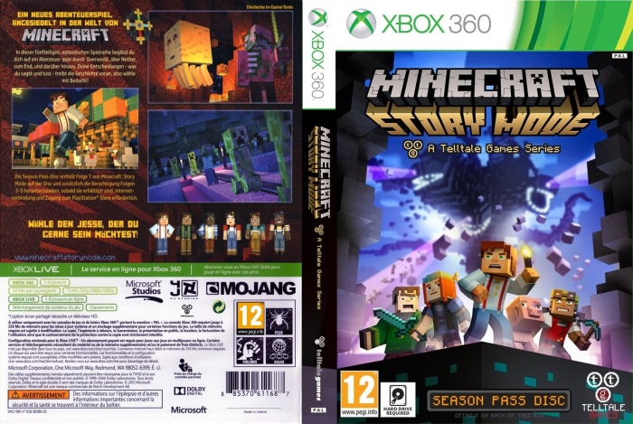 Minecraft: Story Mode box art cover