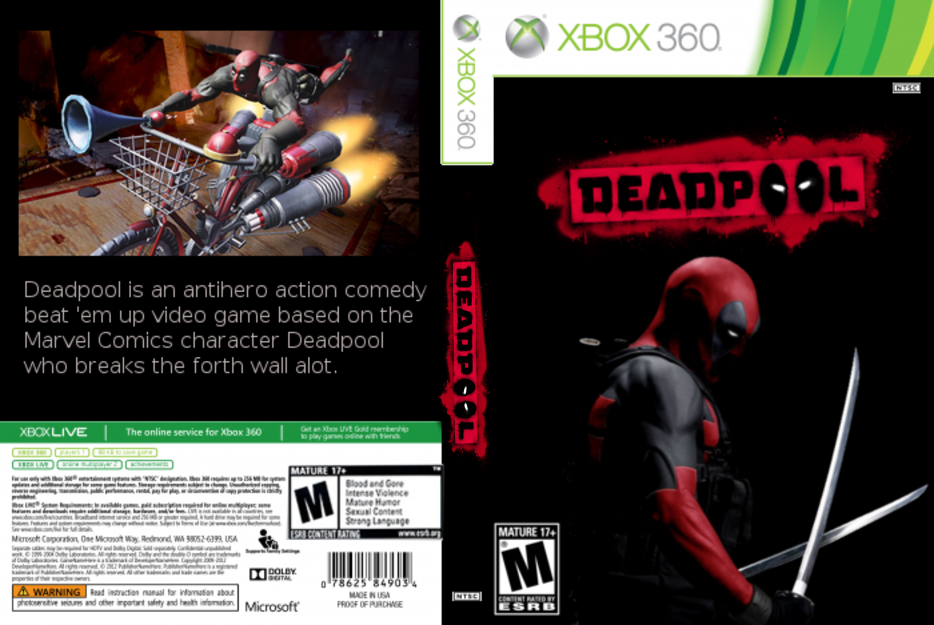 Deadpool - The Game box cover