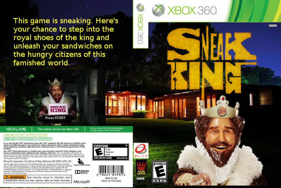 Sneak King box cover