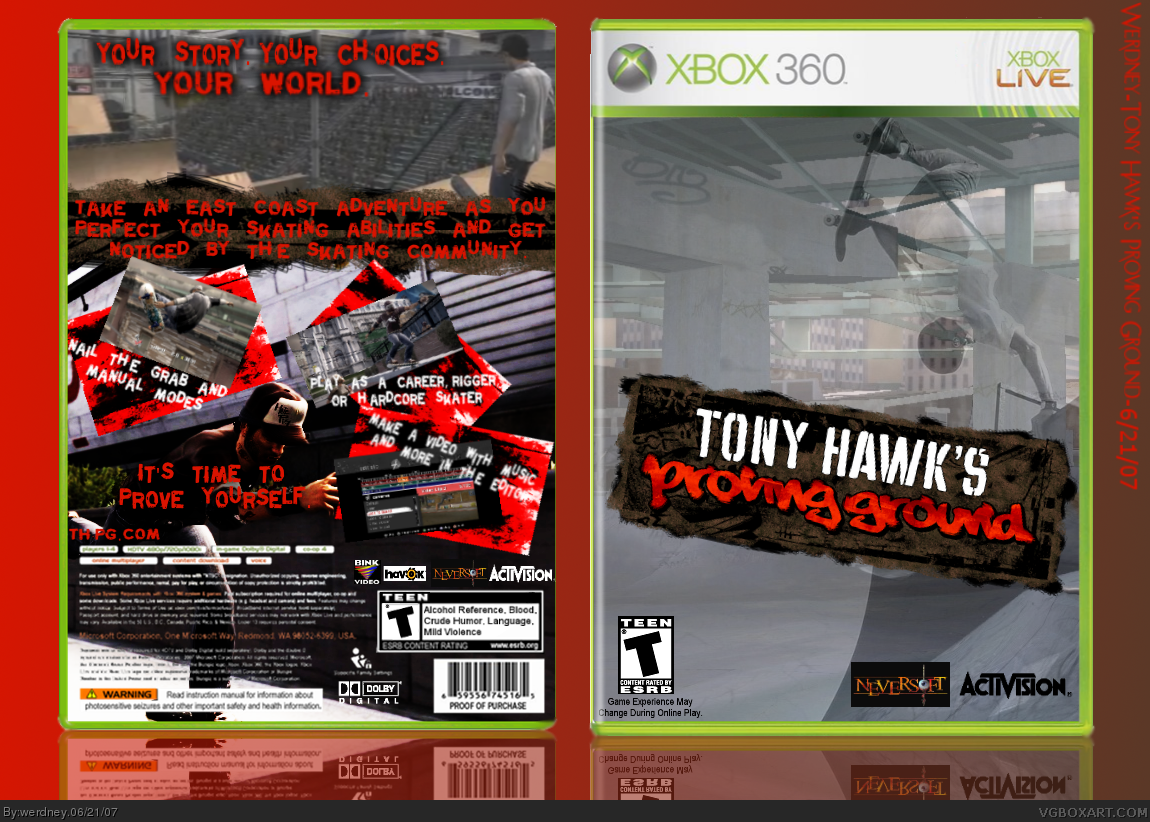 Tony Hawk's Proving Ground box cover