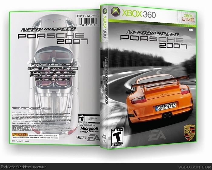 Need For Speed: Porsche 2007 box art cover