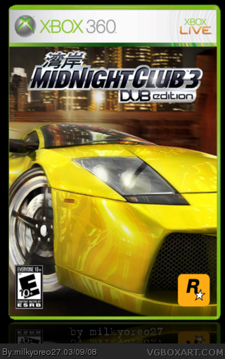 Midnight Club 3 box cover