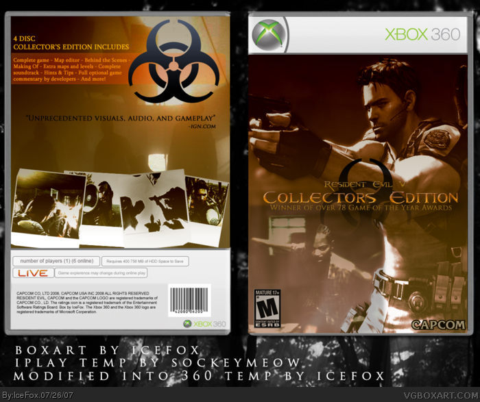 Resident Evil 5 Collector's Edition box art cover
