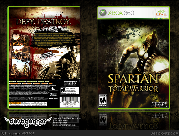 Spartan: Total Warrior box art cover