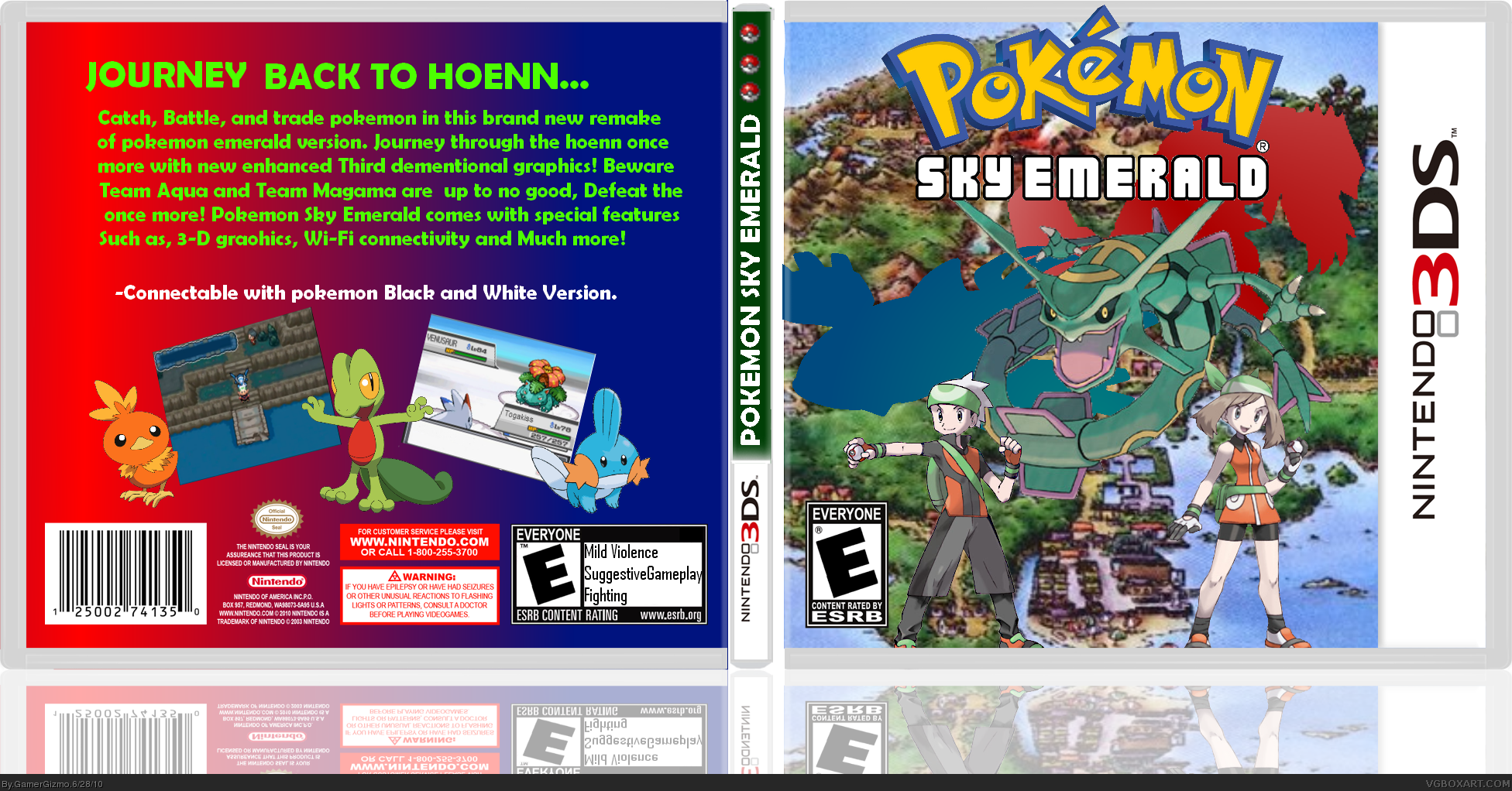 Pokemon Sky Emerald box cover