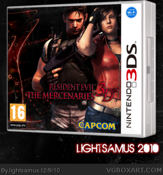 Resident Evil: The Mercenaries 3D box art cover