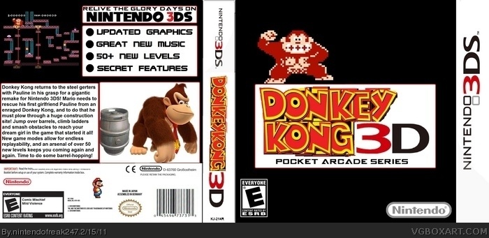 Donkey Kong: 3D Edition box art cover