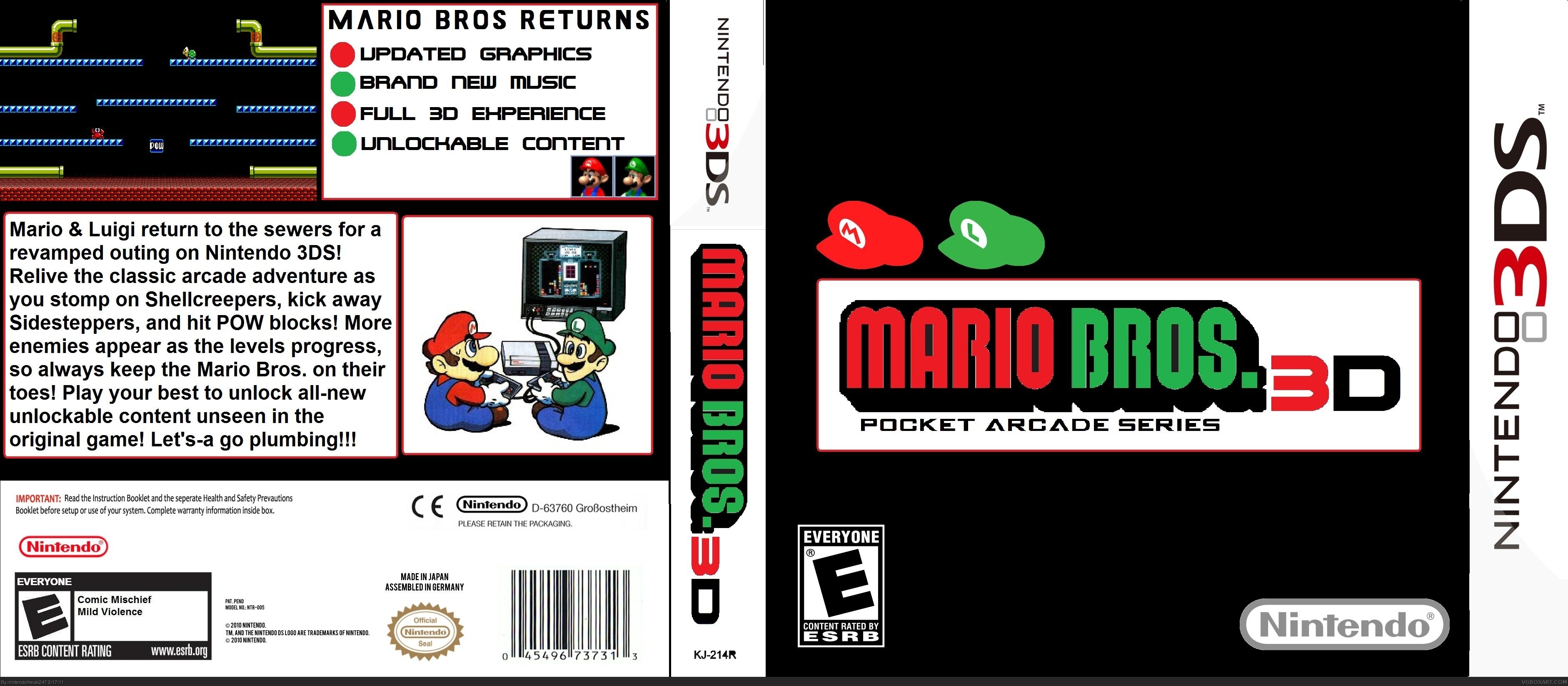 Mario Bros: 3D Edition box cover
