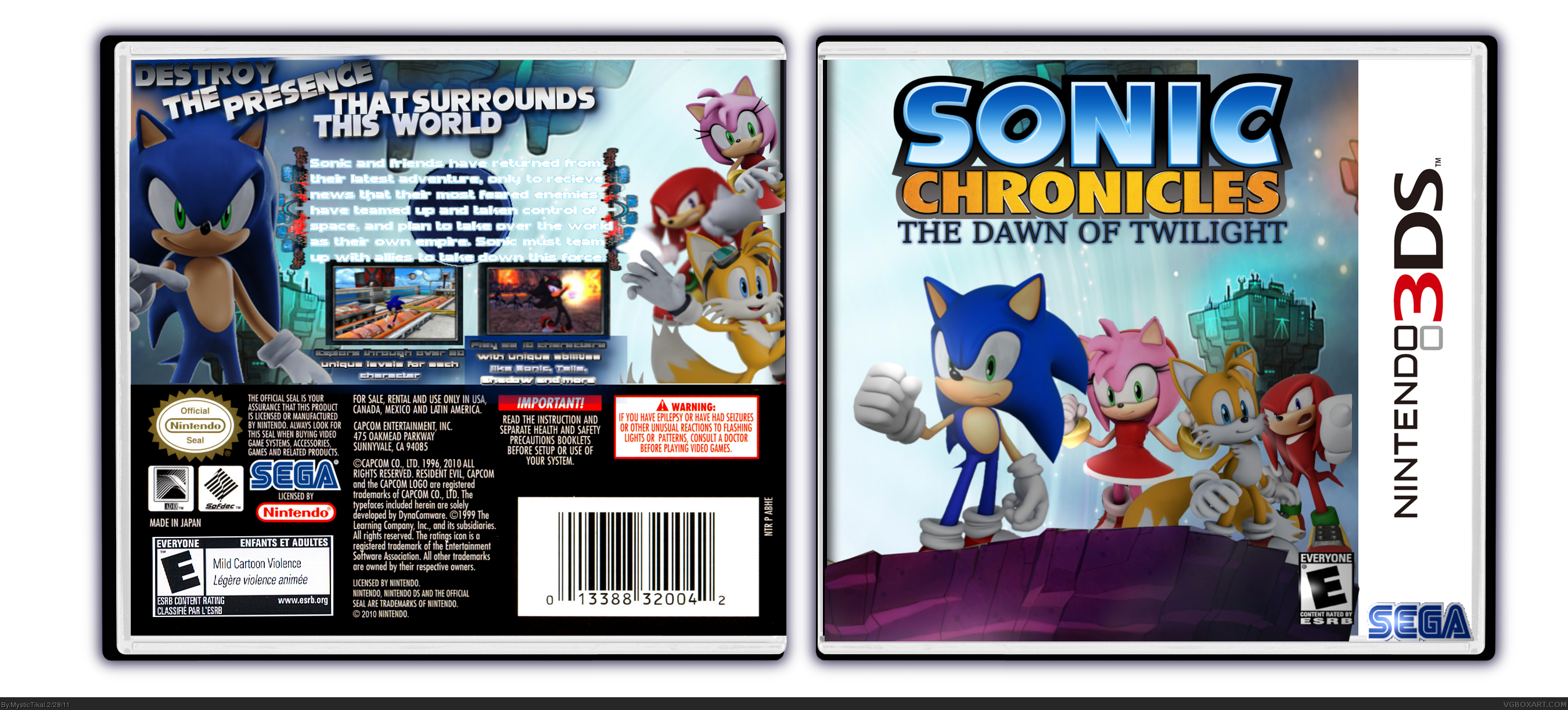 Sonic Chronicles: The Dawn of Twilight box cover