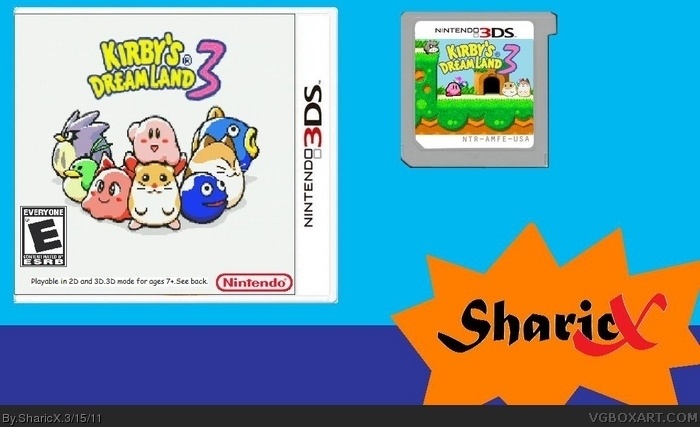 Kirby's Dream Land 3 box art cover