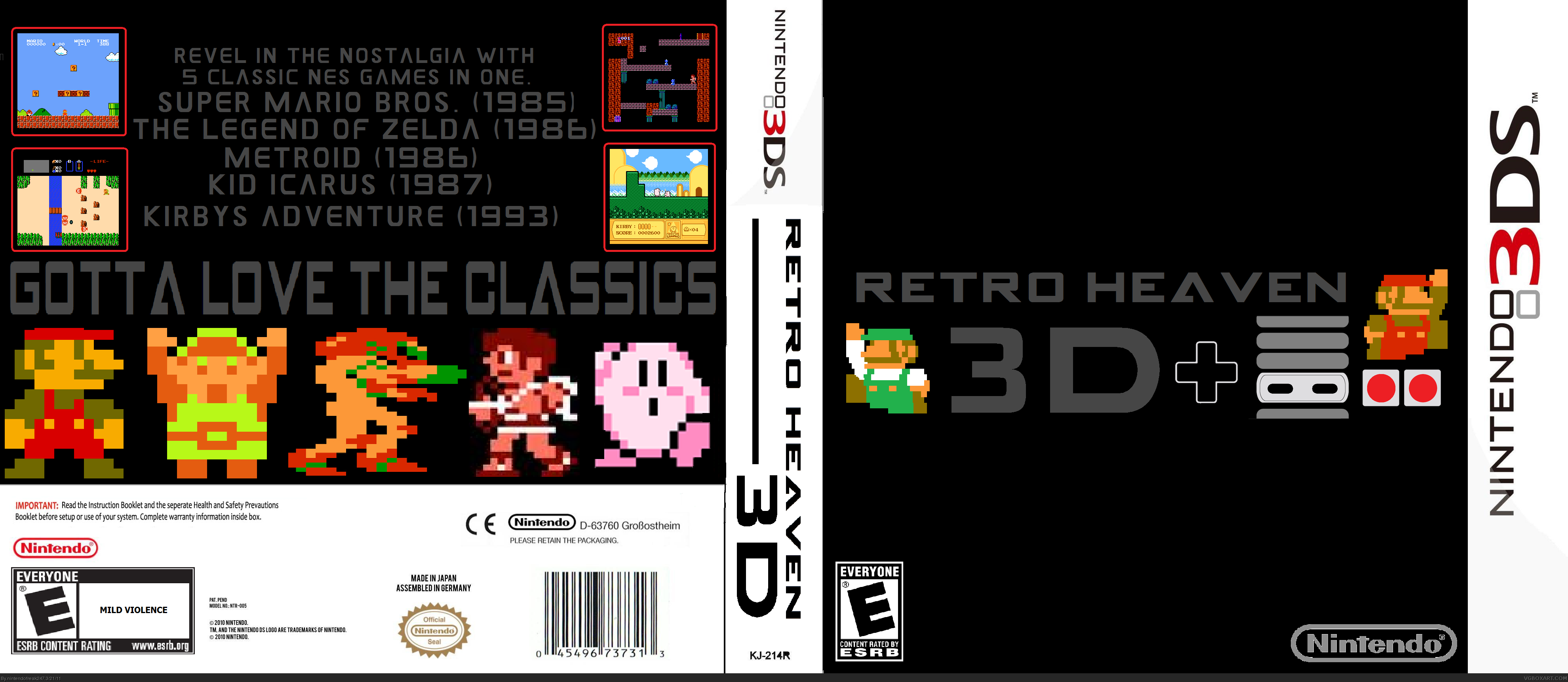 Retro Heaven 3D box cover