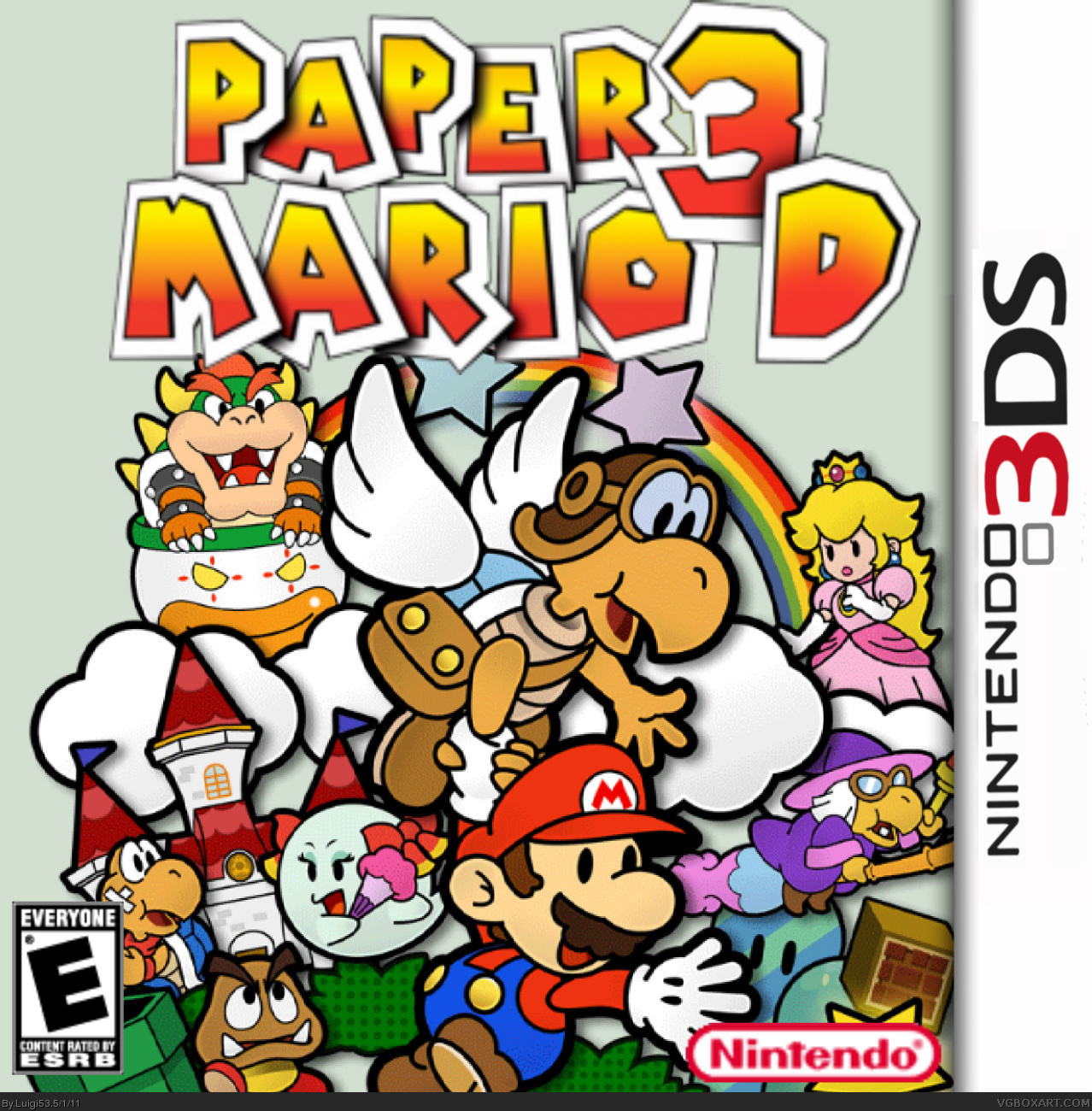 Paper Mario 3D box cover