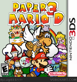 Paper Mario 3D box art cover