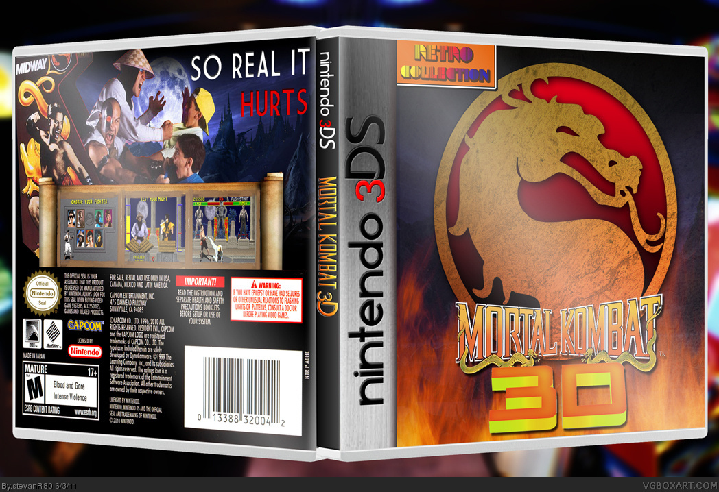 Mortal Kombat 3DS box cover