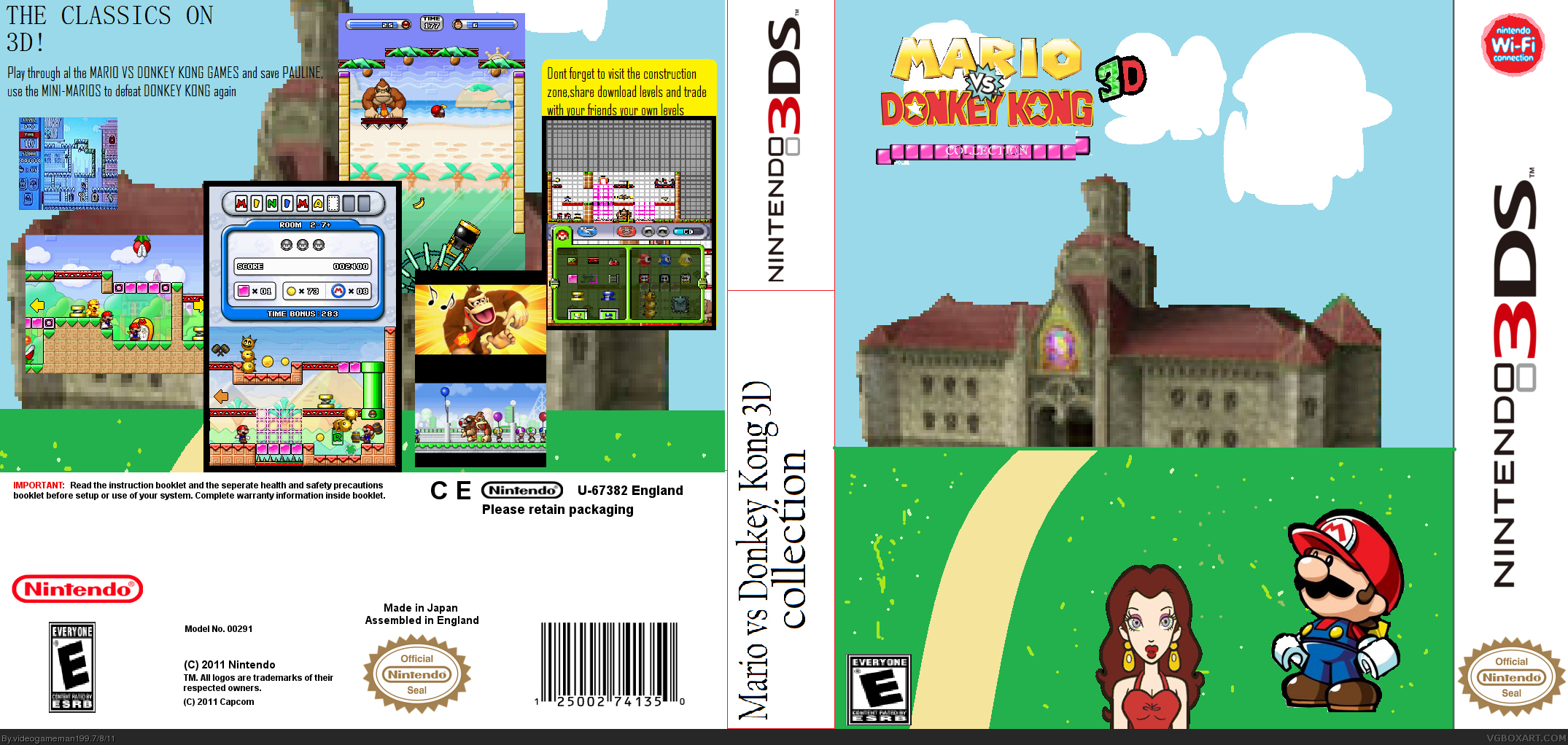 Mario vs Donkey Kong 3D Collection box cover