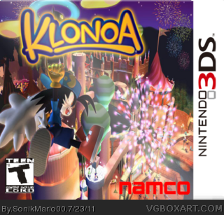 Klonoa 3DS box cover