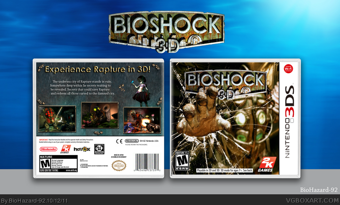 Bioshock 3D box art cover