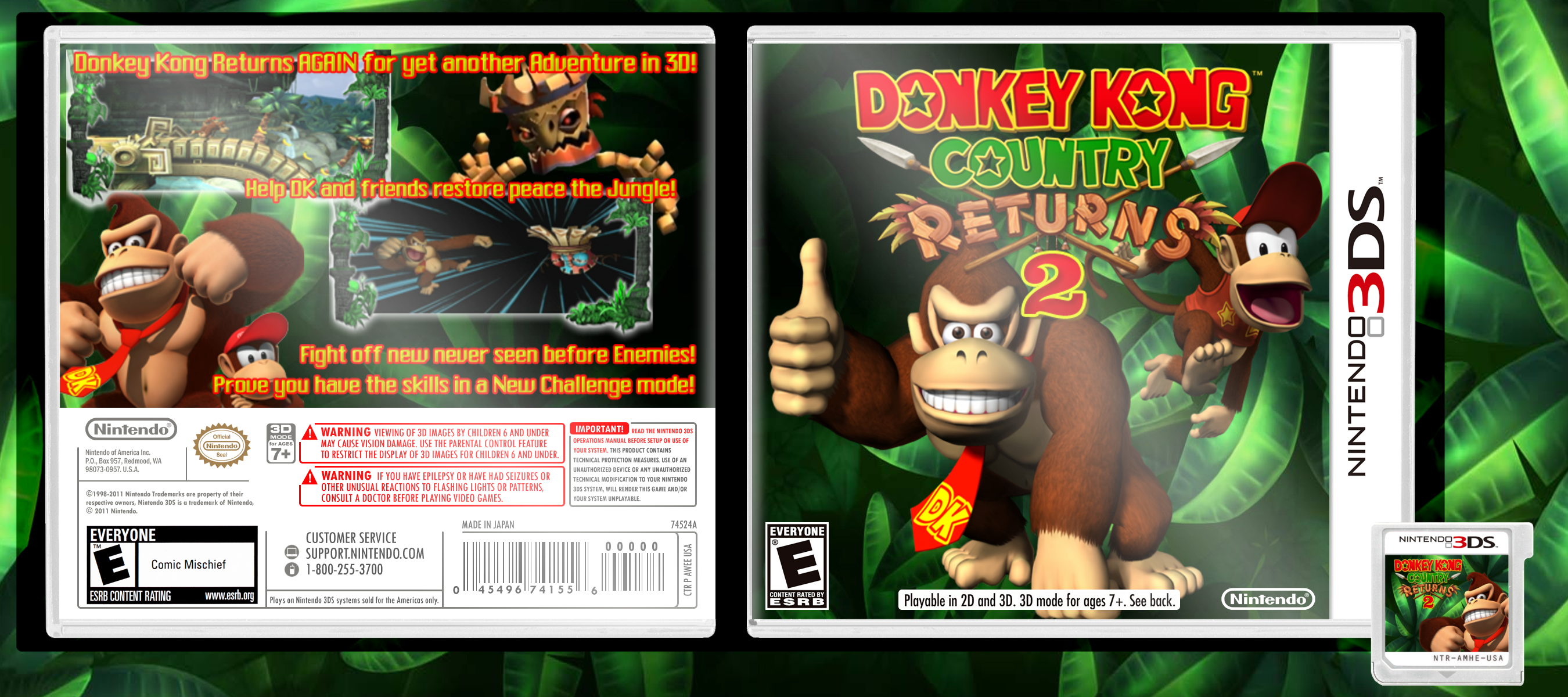 Donkey Kong Country Returns 2 box cover