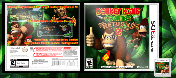 Donkey Kong Country Returns 2 box art cover