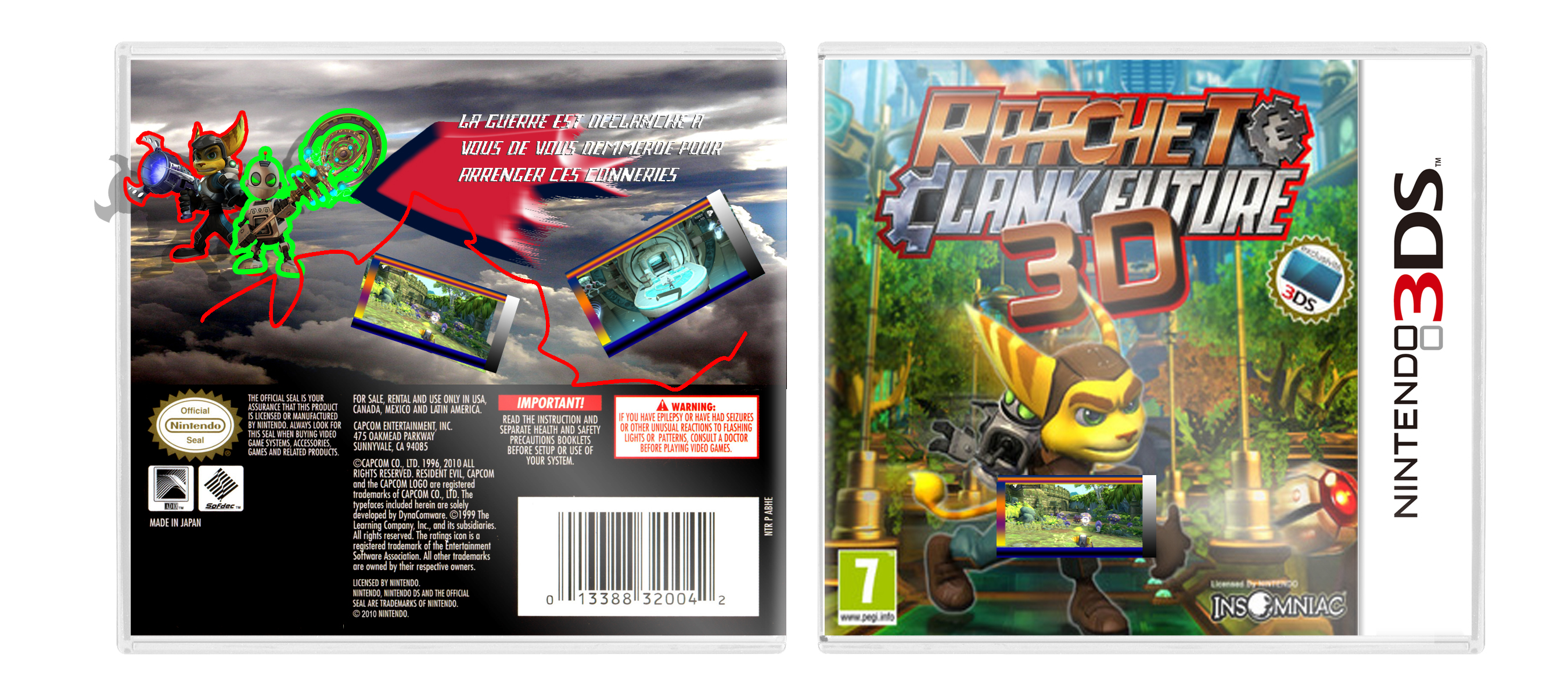 Ratchet and Clank 3D box cover