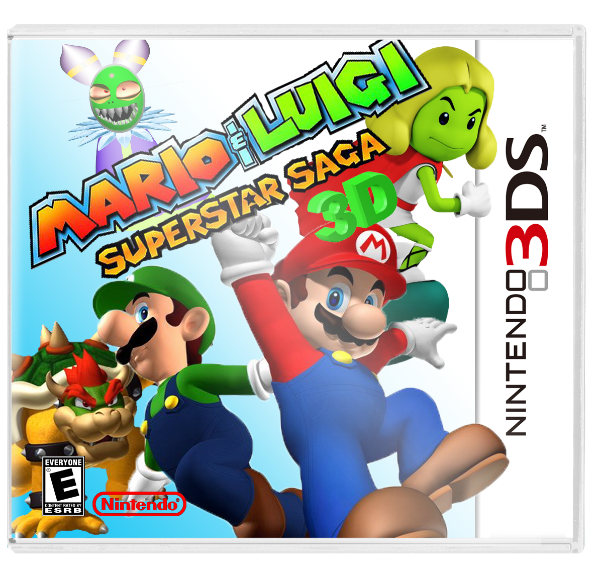 Mario & Luigi: Superstar Saga 3D box cover