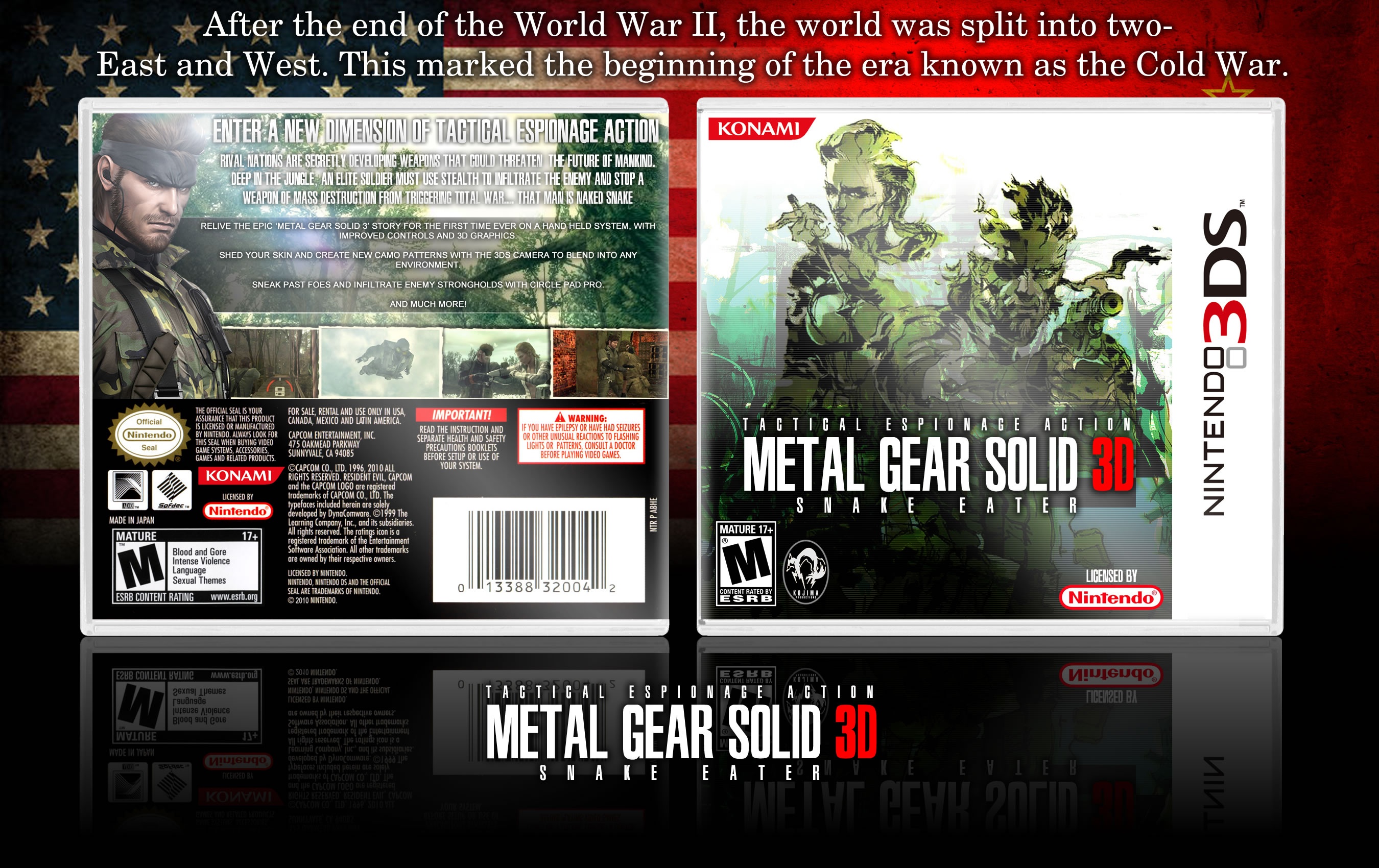 Metal Gear Solid 3D: Snake Eater box cover