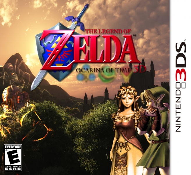 The Legend of Zelda: Ocarina of Time 3D box art cover