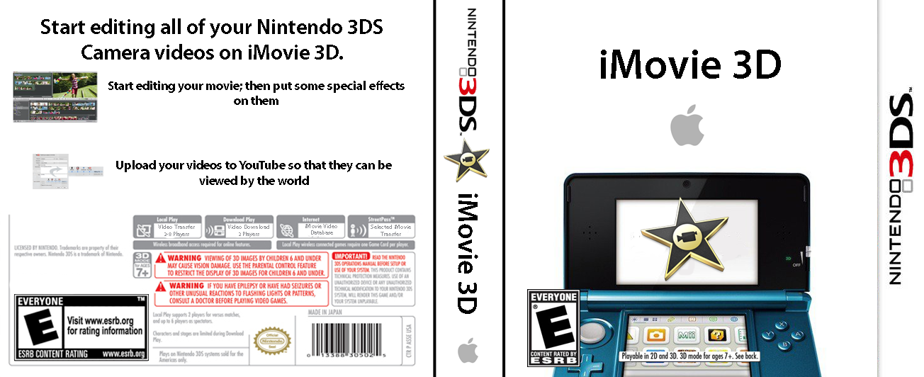iMovie 3D box cover