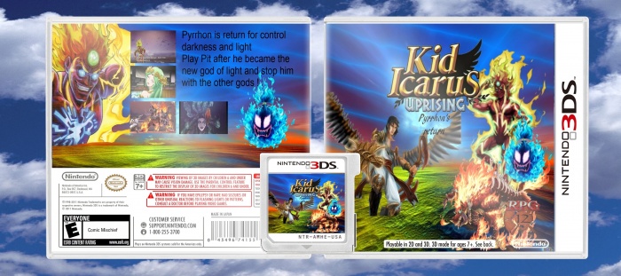 Kid Icarus: the Pyrrhon's return box art cover