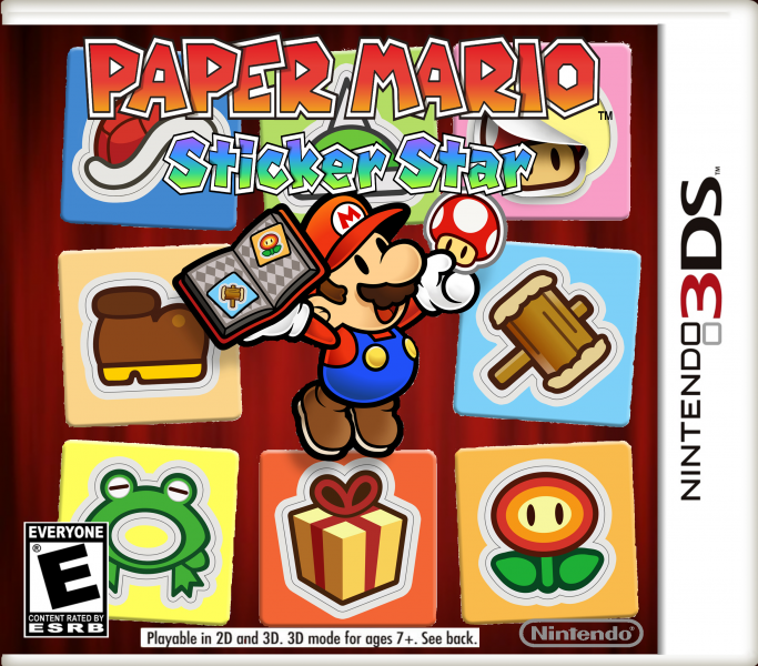 Paper Mario: Sticker Star box art cover