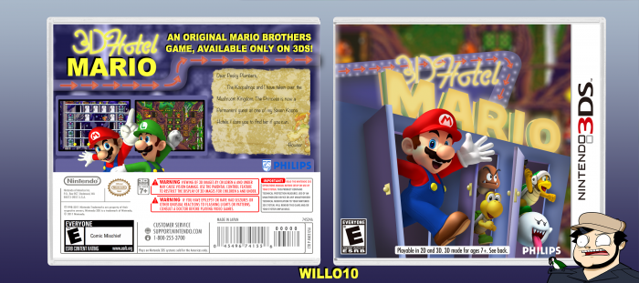 Hotel Mario 3D box art cover