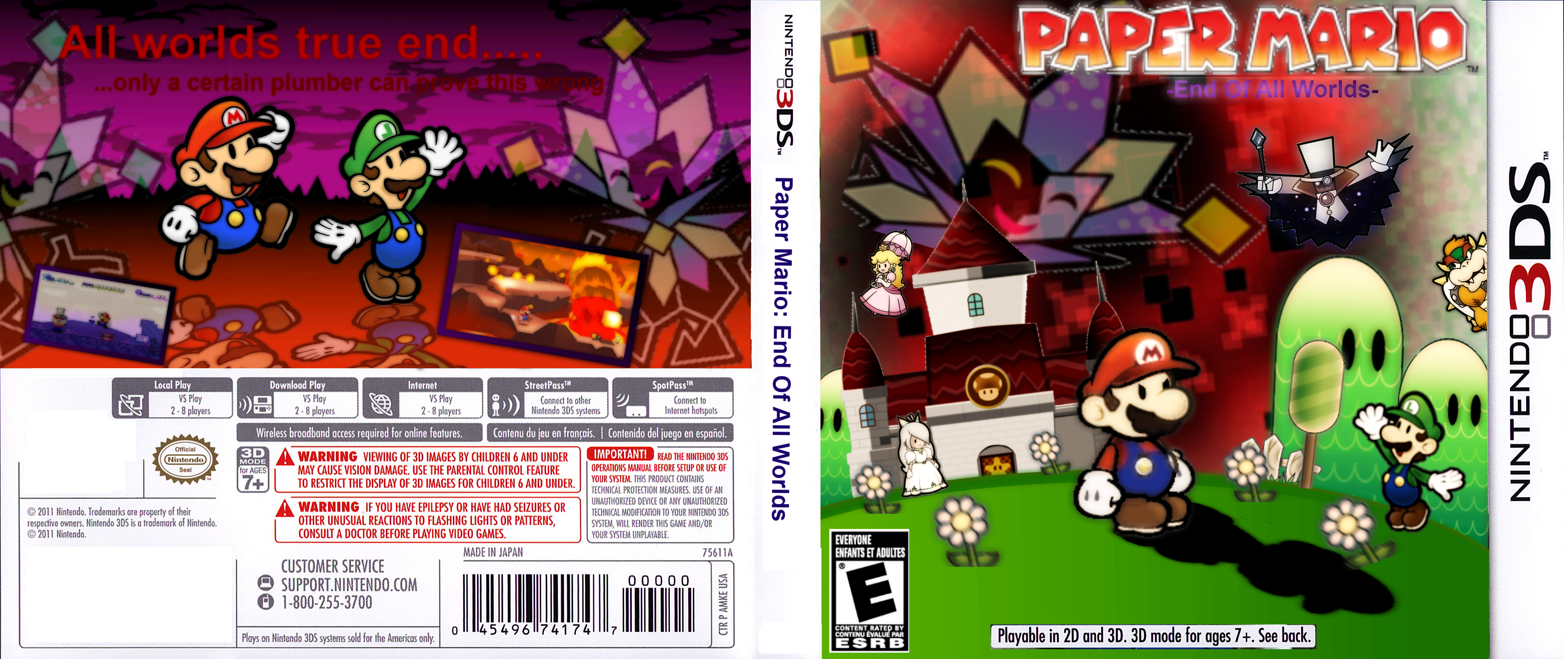 Paper Mario: End Of All Worlds box cover