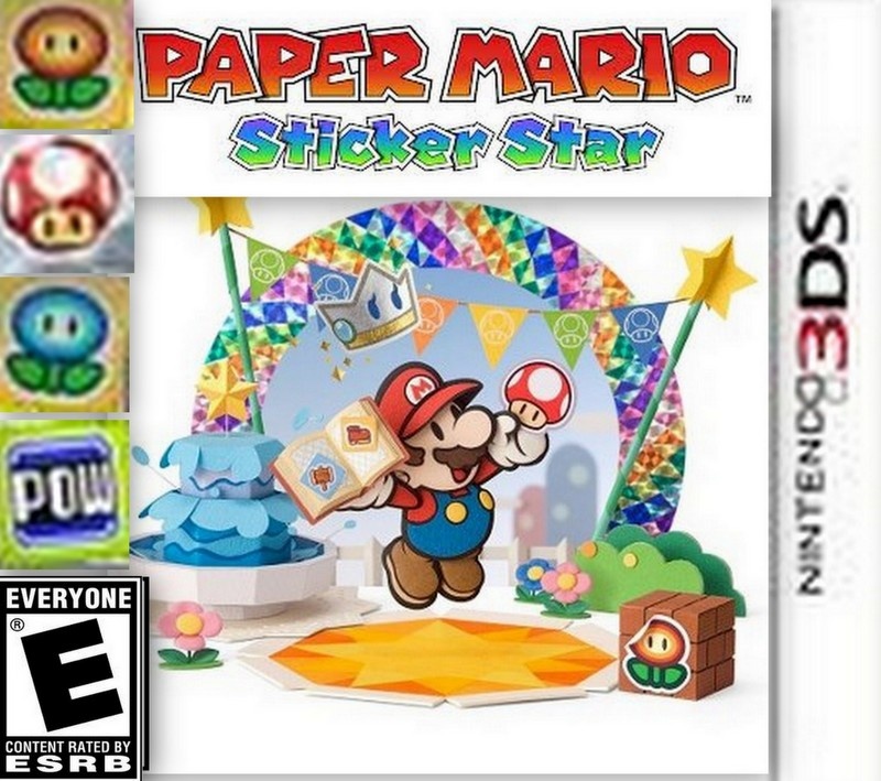 Paper Mario Sticker Star box cover
