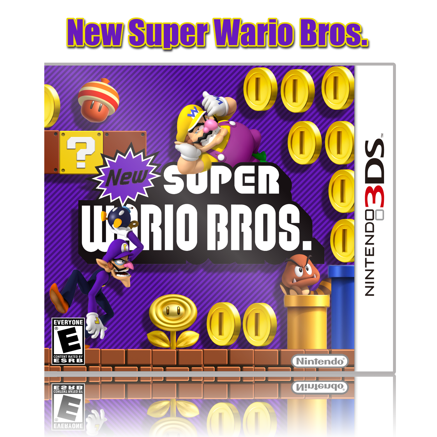 New Super Wario Bros. box cover