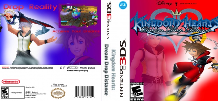 Kingdom Hearts 3D: Dream Drop Distance box art cover