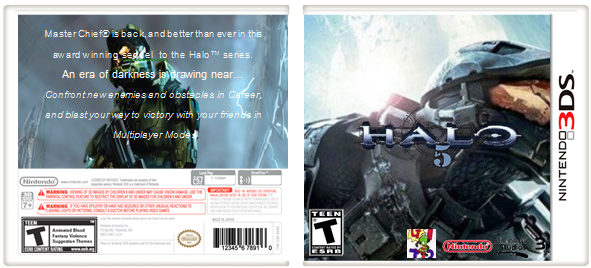 Halo 5 3DS box cover