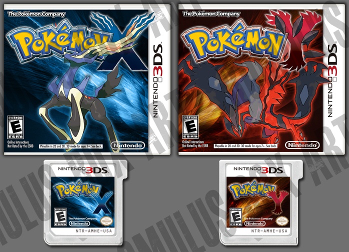 Pokemon X & Pokemon Y (Alt Box Art 2) box cover