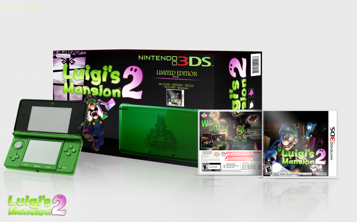 Luigi's Mansion 2 3DS Bundle box art cover