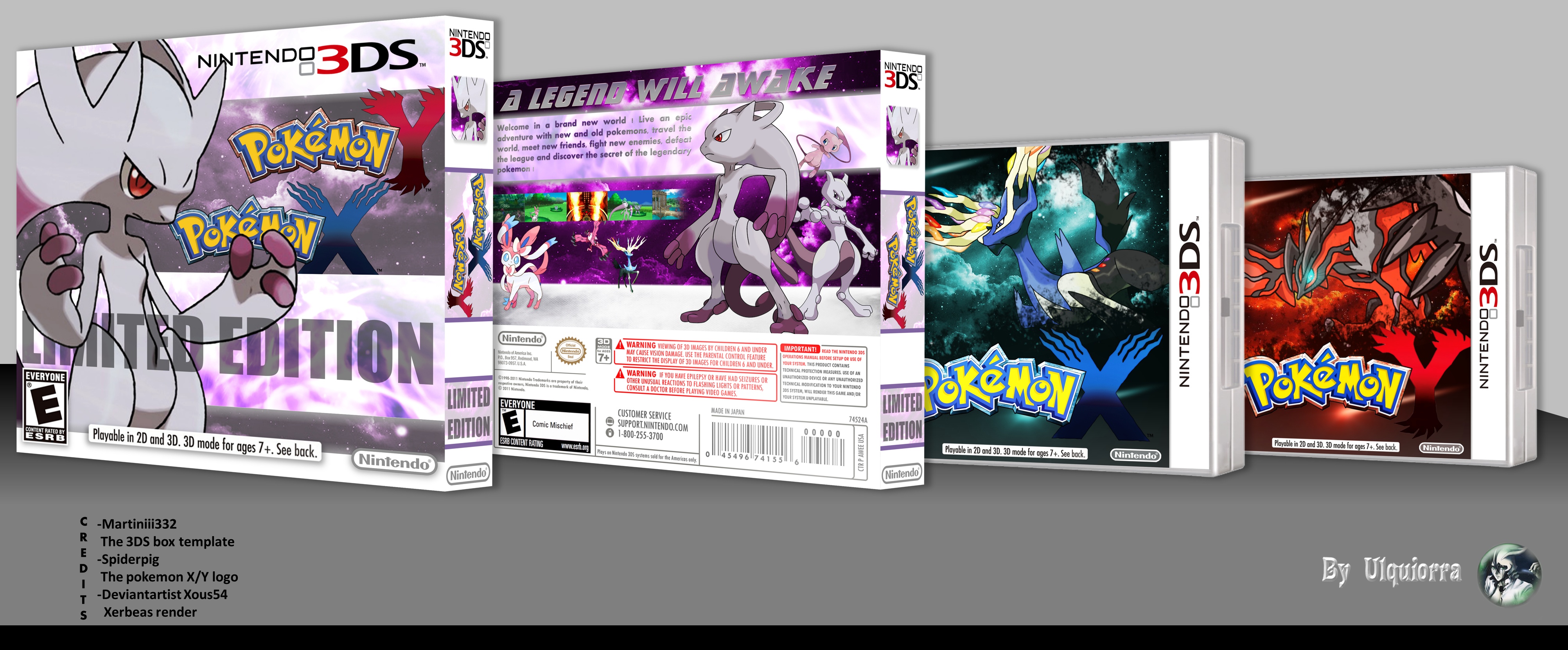 Pokemon X and Y limited edition box cover